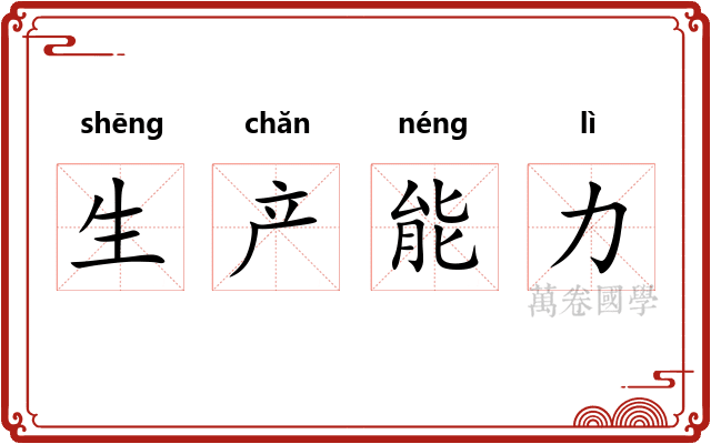 生产能力