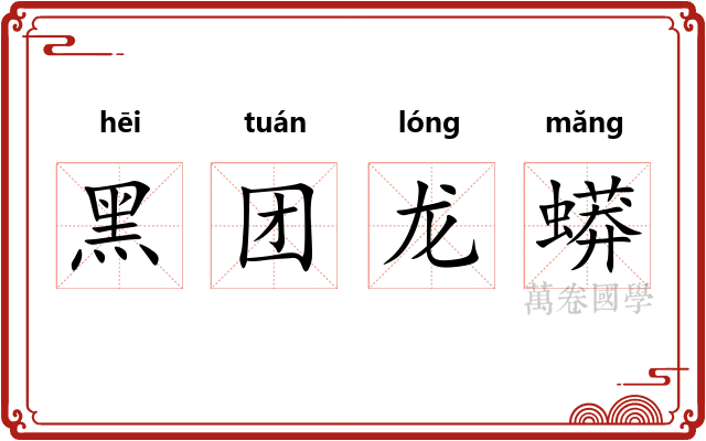 黑团龙蟒