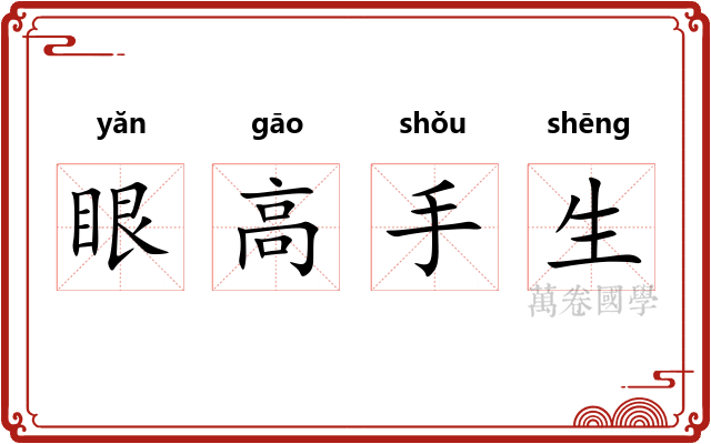 眼高手生