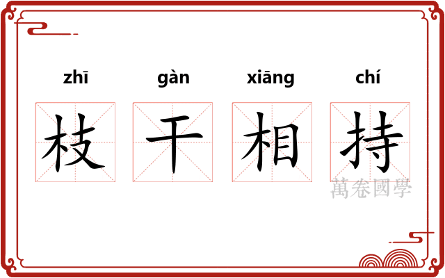 枝干相持