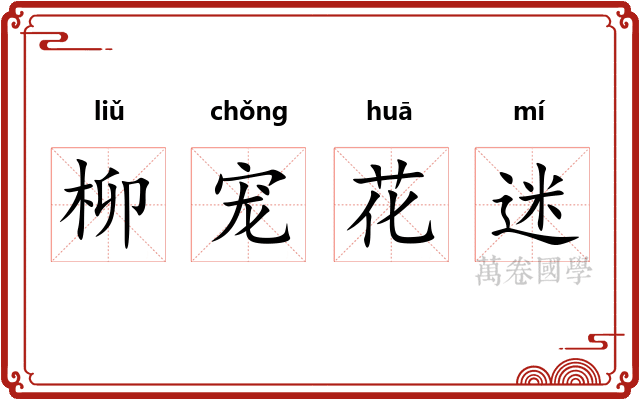 柳宠花迷