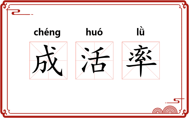 成活率 成活率