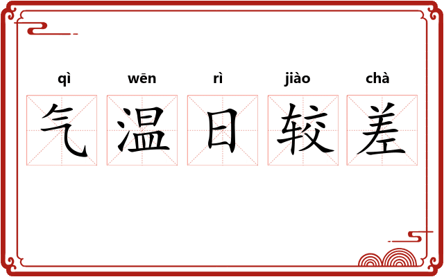 气温日较差