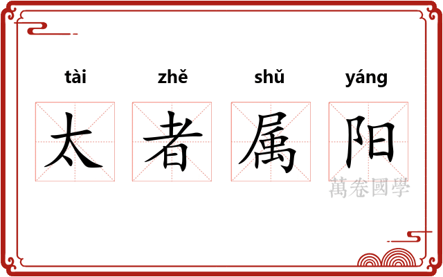 太者属阳