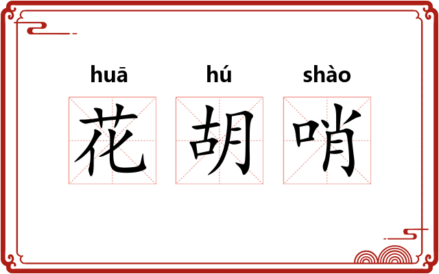 花胡哨