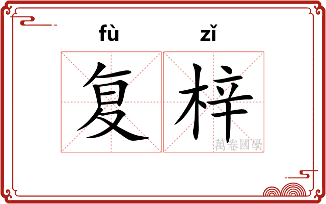 复梓 复梓
