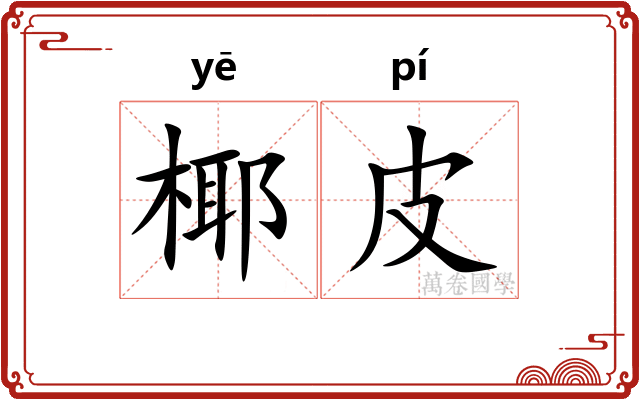 椰皮
