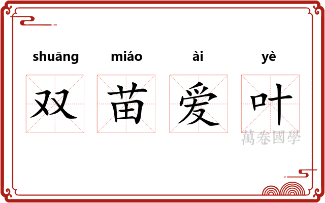 双苗爱叶