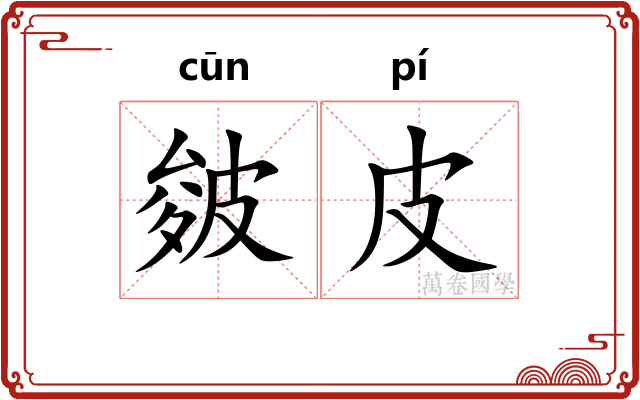 皴皮