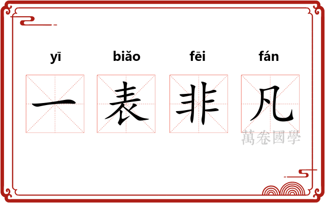 一表非凡 一表非凡