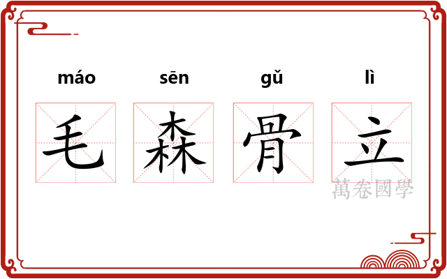 毛森骨立