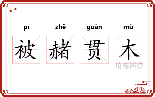 被赭贯木 被赭贯木