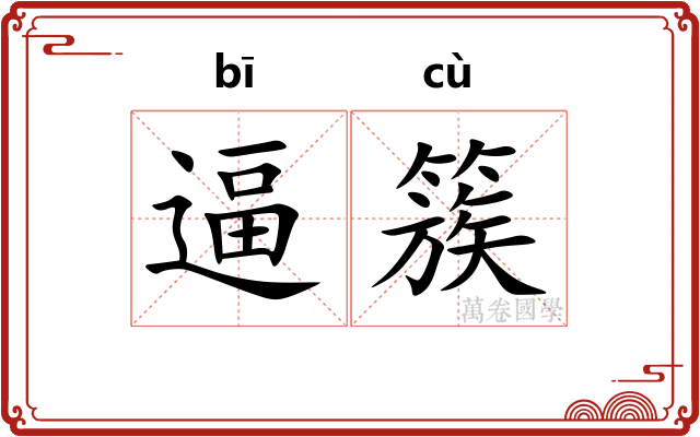 逼簇