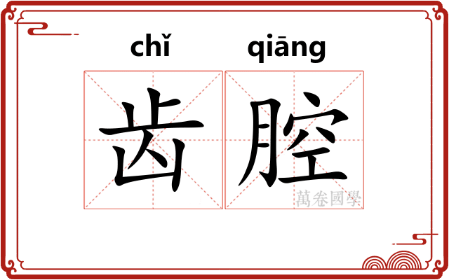 齿腔 齿腔
