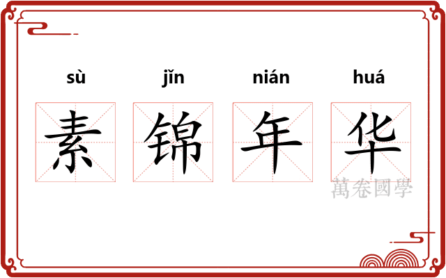 素锦年华