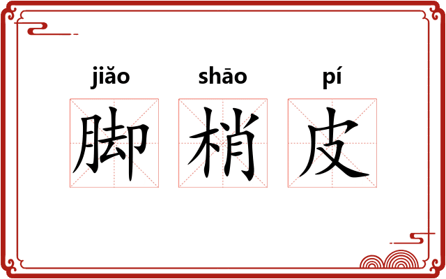 脚梢皮