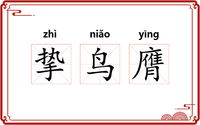 挚鸟膺