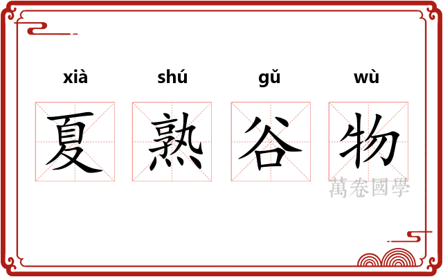 夏熟谷物