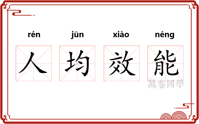 人均效能