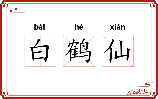 白鹤仙 白鹤仙