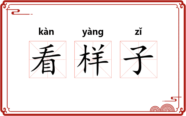看样子
