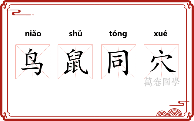 鸟鼠同穴 鸟鼠同穴
