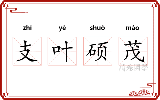 支叶硕茂