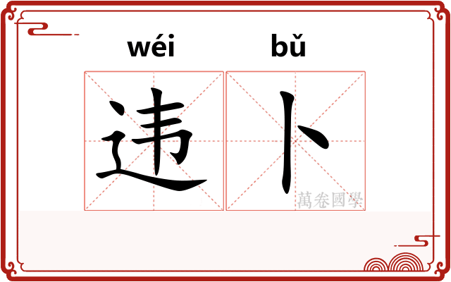 违卜