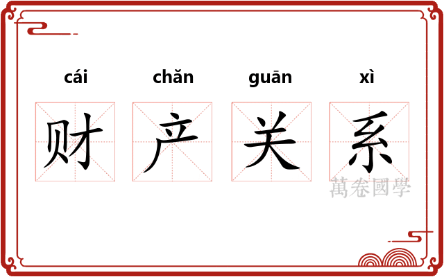 财产关系
