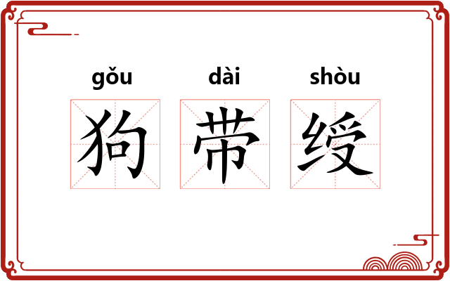 狗带绶 狗带绶