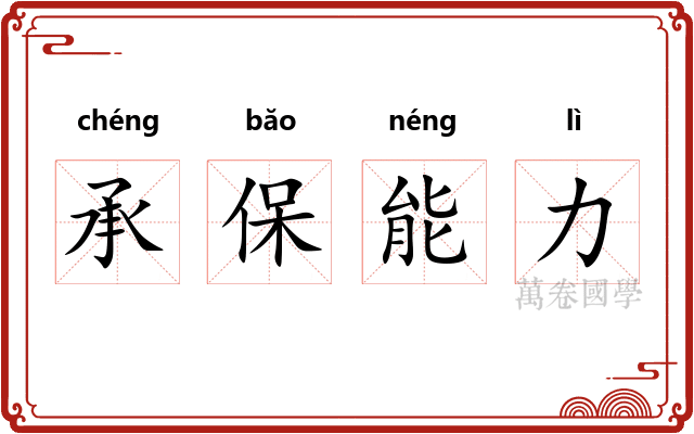 承保能力