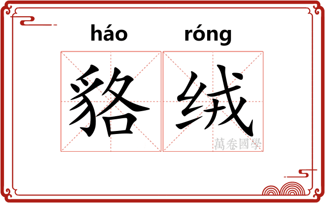 貉绒