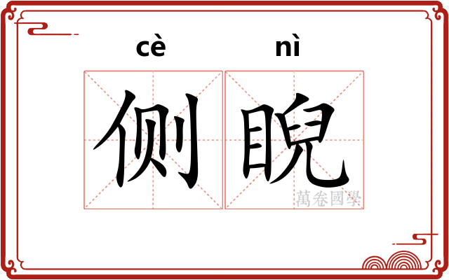 侧睨