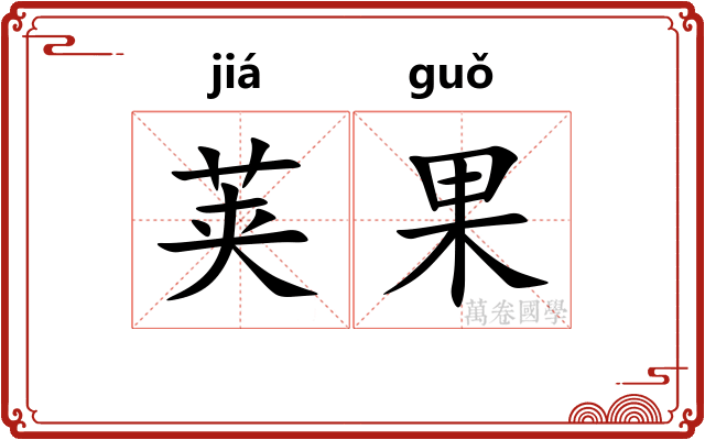 荚果