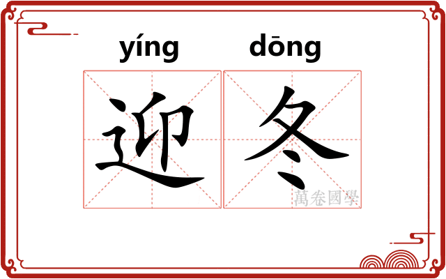 迎冬
