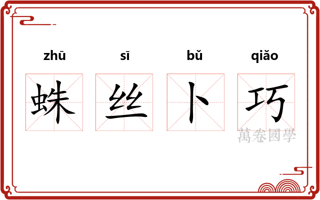 蛛丝卜巧