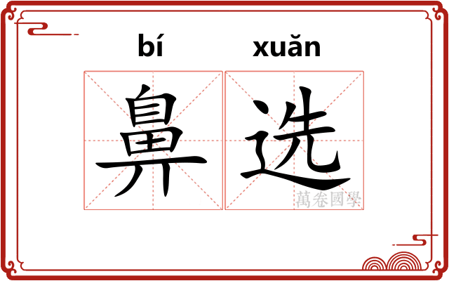 鼻选