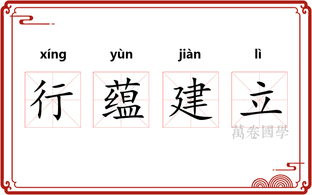 行蕴建立