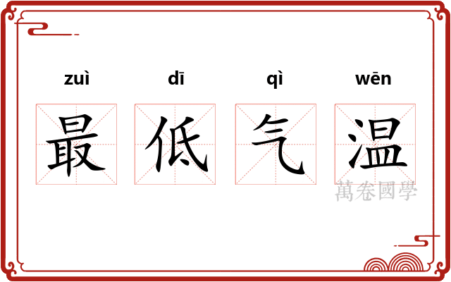 最低气温