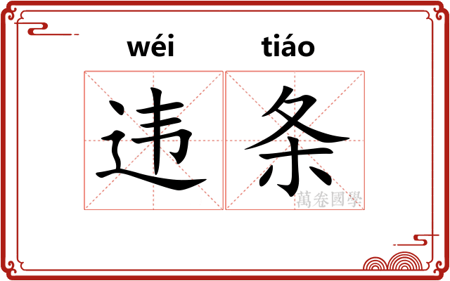 违条