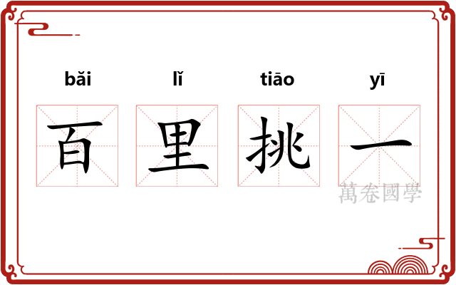百里挑一