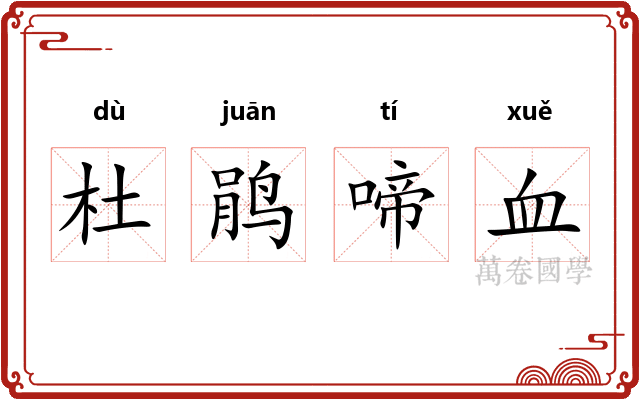 杜鹃啼血