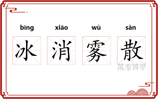 冰消雾散