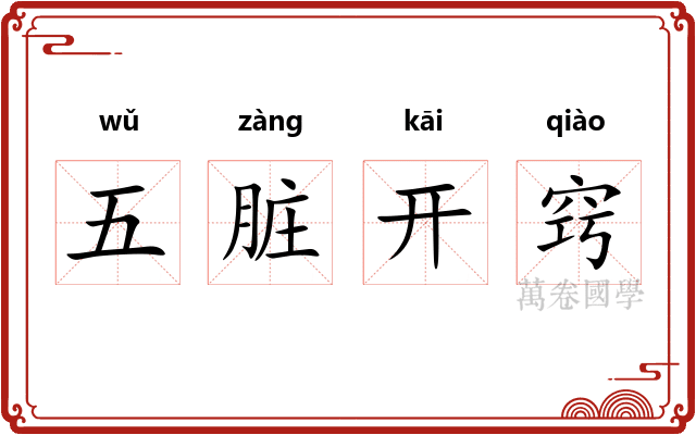 五脏开窍