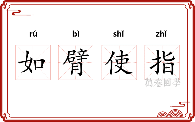 如臂使指