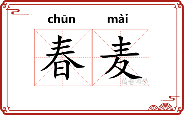 春麦 春麦