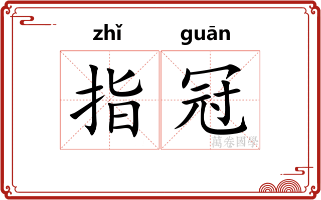 指冠 指冠