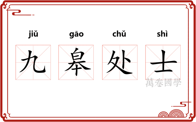 九皋处士 九皋处士