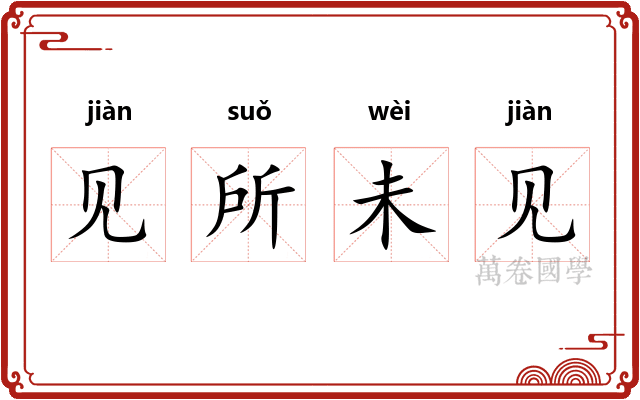 见所未见