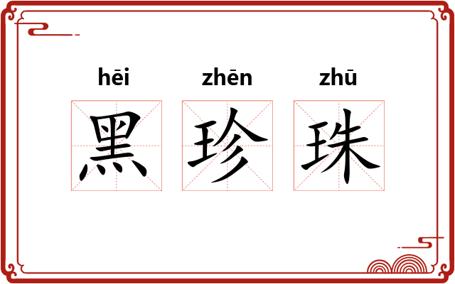 黑珍珠 黑珍珠